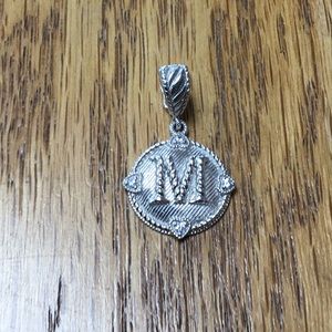 Judith Ripka M sterling silver charm